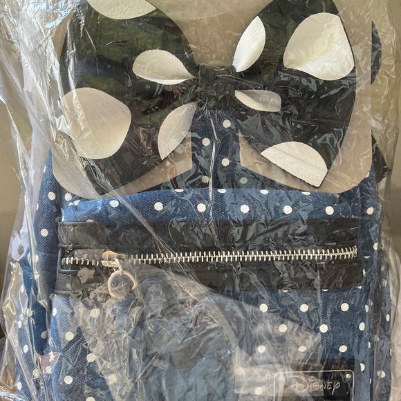 Disney Minnie Mouse denim loungefly - Picture 1 of 5